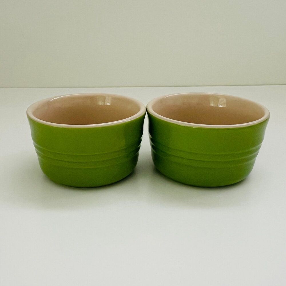 LE CREUSET Palm Green 240ml Large Ramekin, Set of 2